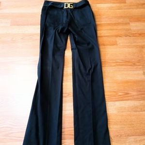 Gorgeous Vintage Dolce and Gabbana logo black pants